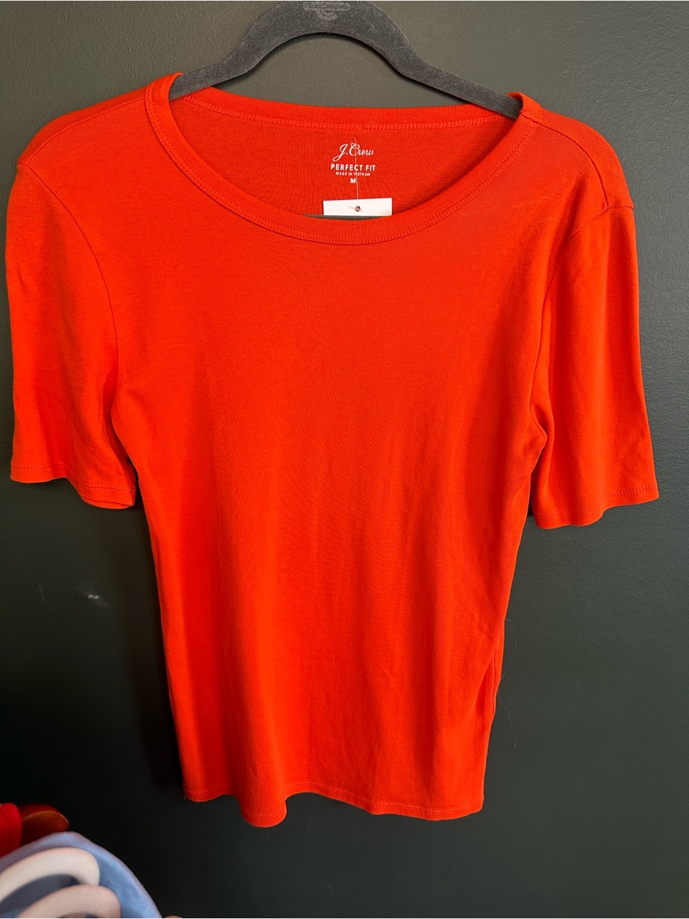 J. Crew Bright Orange Short Sleeve Crewneck Tee